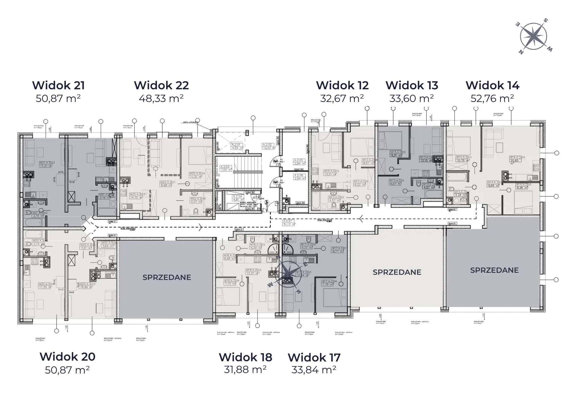Rzut Piętra I — Apartamenty Vistula